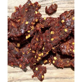 Papa Dans Sweet & Hot Ghost Pepper Papa Dan's Premium Beef Jerky ~1/2 Pound Bag~ Jerky Hut