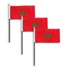 Morocco flag 4 x 6 inch - 3 PK