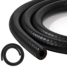 Tunejoy Petrol Hose 8 mm Inner Diameter Fuel Hose 1 Metre Diesel Hose for Cars, Motorcycles and Tractors Black 8 x 14 mm