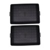 Gatuida 2pcs Black Root Control Flower Pot Tray Lightweight Plastic