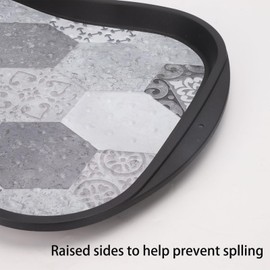 3 Pcs Boot Tray Set Shoe Trays Multipurpose Trays Pet Feeding Tray Floor Protection for Entryway Mudroom Shoes Boots Garden Pets Plants Tools, 29.5 x 14.8 Inch, Plastic(Grey)