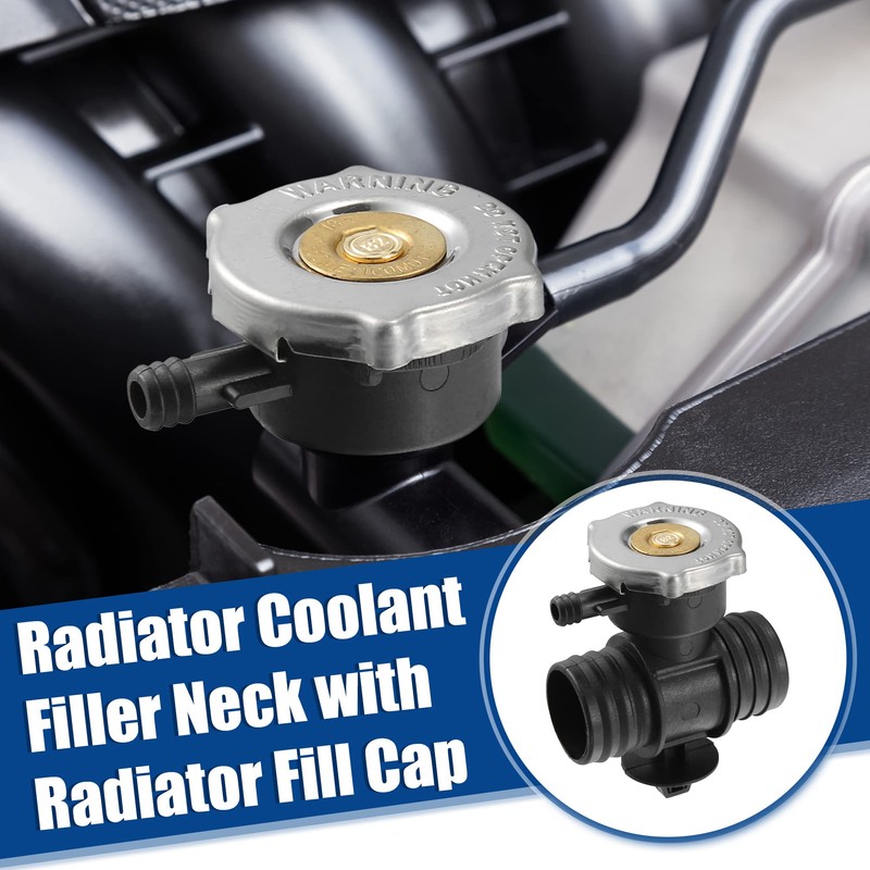 QUARKZMAN Radiator Coolant Filler Neck with Fill Cap for Dodg