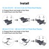 XLTTYWL Starlink Mini Mount, 0.47''-1.89'' Anti-Rust Mimi Starlinks Roof Rack