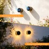 Bajorp Decorative Solar Mandala Lights,Solar Powered Outdoor Deck Step Wall