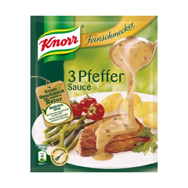 Knorr Feinschmecker 3 Pfeffer (pepper) Sauce (3 Pc.)