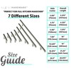 ALPINE HARDWARE Solid Euro Style Bar Pull-25Pack ~3 inch Hole