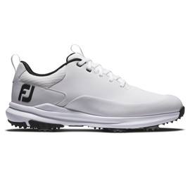 FootJoy Men's Tour Rival Golf Shoe, White/White/Black, 11