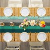 Blue Table Runner Linen Green Table Runner Retro Rustic Barn