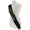 Black with Gold Foil '50 & Fabulous' Birthday Sash