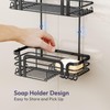 SWTYMIKI Shower Caddy Hanging Organizer - Over the Door Shower