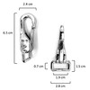 Heavy Duty Spring Hook Snap Nickel Plated 19 mm Square