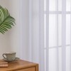 MIULEE Set of 2 Sheer Voile Curtains with Eyelets, Transparent
