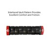 UFOR Weave Lock-On Rubber Bike Grips, with Aluminum Hexagonal Locking