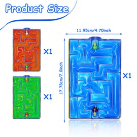 Pack of 3 Sensory Toy Labyrinth Game Anti-Stress Autism Toy Fidget Toys Gadgets for Autistic ADHD Suitable for Relaxation at Home, Office Car