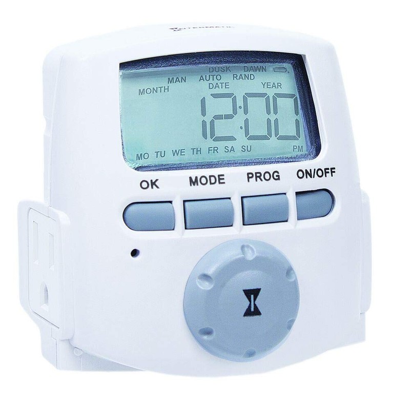 Intermatic DT620 Heavy Duty Indoor Digital Plug-in Timer, White