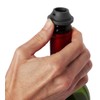 Le Creuset, 2-er Set Verschlüsse für Weinpumpen, Weinkonservierung, Schwarz, Silikon,