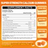 Calcium 1200 mg with Vitamin D3 Supplement Gummies for Adults