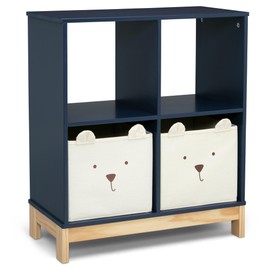 babyGap by Delta Children Brannan Bear Bookcase with Bins, Navy