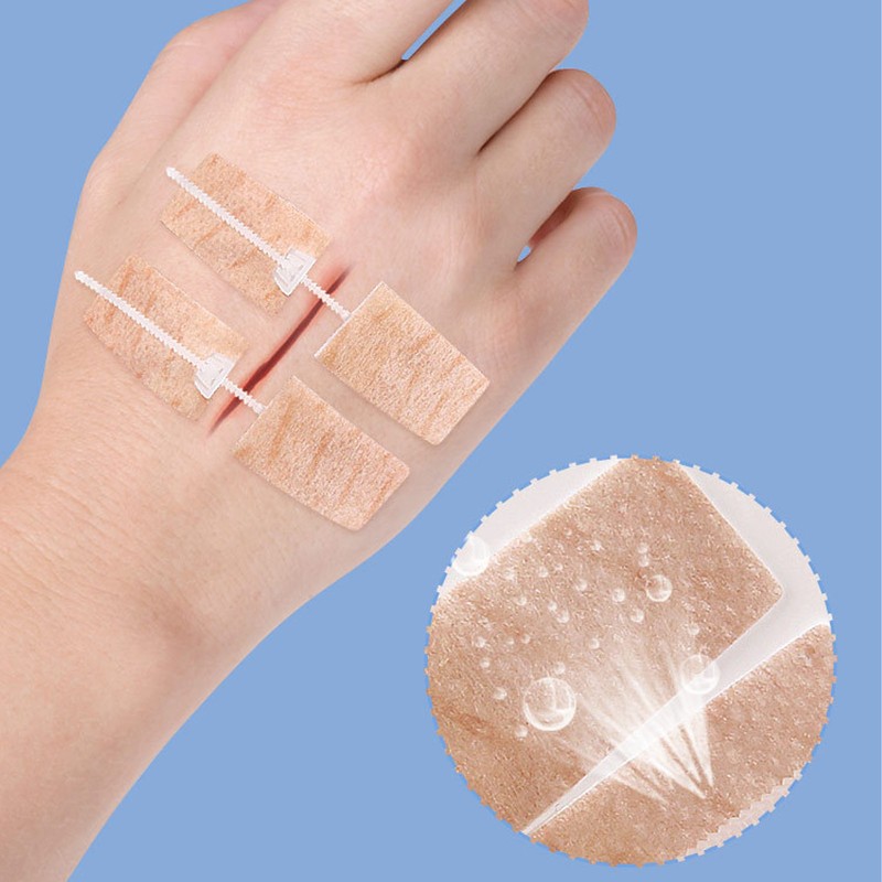 3 Pcs Wound Closure Strip Stitchless Self Adhesive Non Woven