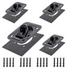 Black 4Pack X Recessed Tie Down D-Rings Anchor, 6,000 lb.
