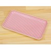 TATSU-CRAFT ST Caster Tray, SS Checker, Pink, Dishwasher-Safe, Bon Tray,