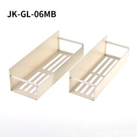 2-Piece Set Stainless Steel Magnetic Seasoning Storage Rack Kitchen Refrigerator Storage Shelfcolor: Milky white