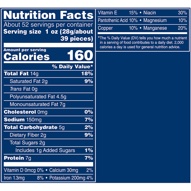 Planters Dry Roasted Peanuts, 52 oz Canister (Pack of 2)