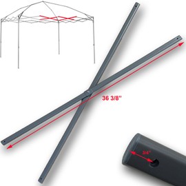 for Coleman 12' x 12' Straight Leg Instant Canopy Gazebo 36" Middle Truss Bars Replacement Parts Frame Repair (Gray)
