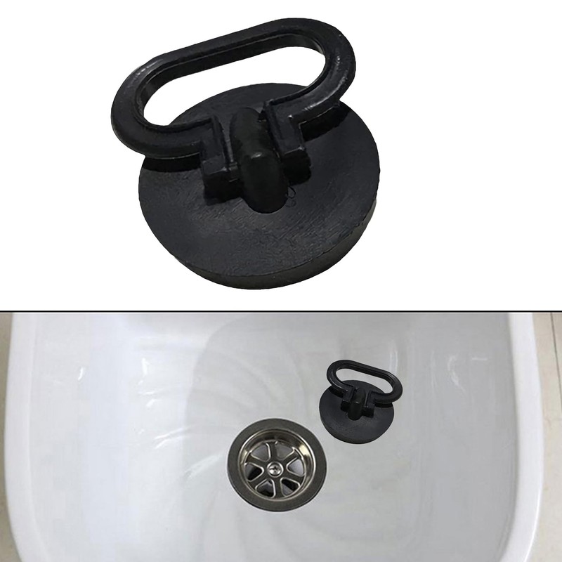 2 Pieces Plastic Sink Plug with Easy Lift Grab Handle,Anti-Smell