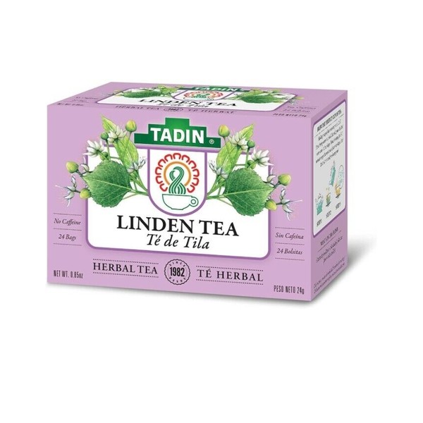 Tadin Herbal Linden Tea. Relaxation Aid. Helps against Colds. 24 Bags. 0.85 oz