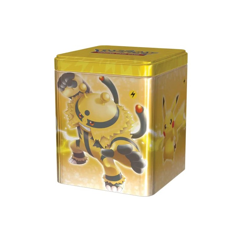 Pokemon TCG: Lightning Stacking Tin (3 Booster Packs & Coin)