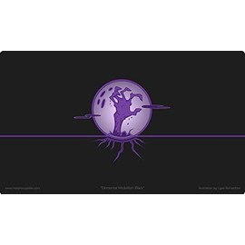 MAX PRO 1 Playmat ICONIC ELEMENTAL BLACK Swamp DEATH Symbol for MTG Mana