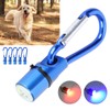 Pet ClipOn LED Light with Carabiner Flash Dog Necklace Pendant