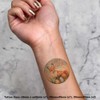 4 x 'Happy Easter with Fox' Temporary Tattoos - Water