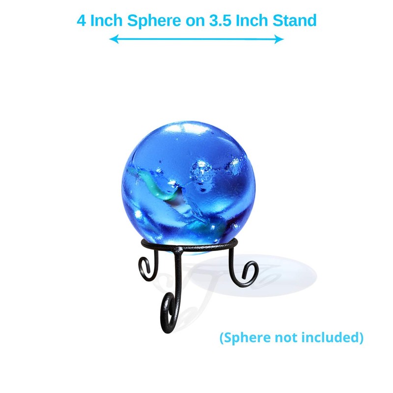 Black Iron Ball Stand - Gazing Globe Stand for Balls,