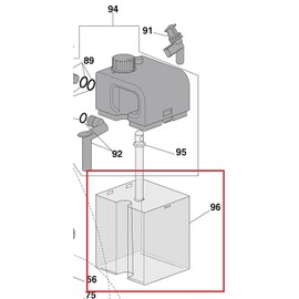 DeLonghi Nespresso Espresso/Cappuccino Machine EN520 Milk Tank