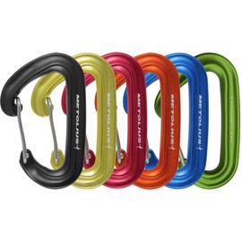 Metolius F.S. Mini II Jet - Juego de 6 mosquetones azul/amarillo/naranja/rojo/negro/verde, paquete de 6