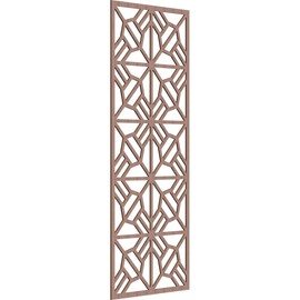 Ekena Millwork WALW32X80X0250AUBWA Auburn Decorative Fretwork Wood Wall Panels, 31 3/8"W x 79 3/8"H, Walnut