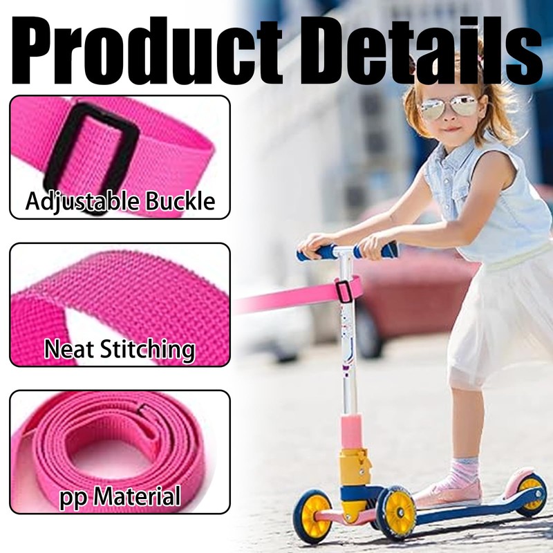 4 Pcs Scooter Pull Strap Kids,Mini Micro Scooter Tow Rope,scooter