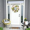 Artificial Peony Wreath Rattan Silk Cloth Simulation Decorative Front Door