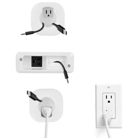 Upgrade in Wall Cable Management Kit for TV & Soundbar - Cord Concealer & Power Kit for TV and Soundbar - Comes with Circle Saw Drilling Attachment & Drywall Hand Saw