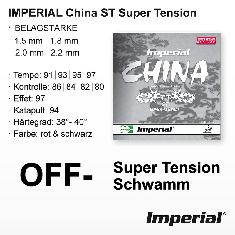 Imperial China ST Super Tension (2.0 mm - Black)