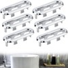 Set of 6 Plastic Sink Overflow Ring Cover for Tap