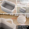 OIAHOMY Cotton Rope Storage Basket for Shelves, Baskets for Organizing,