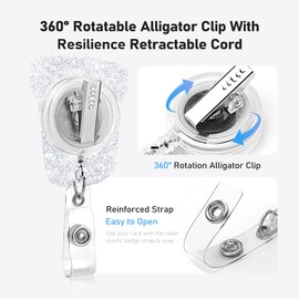 Funny Stool Sample Badge Reel Holder Retractable with Swivel Alligator Clip for Nurse Name Tag Card Nursing for Doctor Teacher Student Employee Office Medical Work