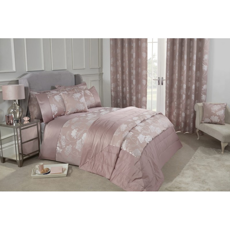 Emma Barclay Blossom - Embellished Jacquard Duvet Set in Blush