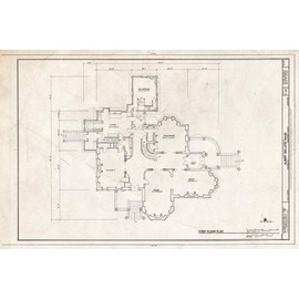 Historic Pictoric : Blueprint HABS Cal,34-SAC,19- (Sheet 4 of 9) - Albert Gallatin House, 1527 H Street, Sacramento, Sacramento County, CA 24in x 16in