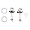 2 x Toilet Seat Hinges Toilet Seat Fixings Fixings Top