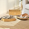 FUKUMARU 3PCS Cardboard Cat Scratcher Bed, Durable Oval Cat Scratch