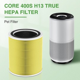 Cabiclean Core 400S Pet Care Replacement Filter for LEVOIT Core 400S Smart WiFi Air Purifier, 3-in-1 H13 True HEPA, High-Efficiency Activated Carbon, Compared to Part # Core 400s-RF-PA, 2 Pack